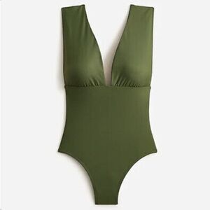 NWT J Crew V-Neck One Piece in Safari, Size 10